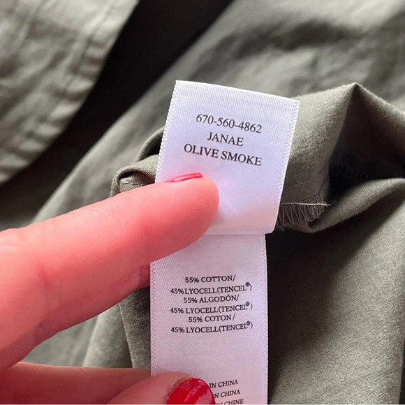 Rails green button down oversized boxy shirt Janae olive XS - Picture 7 of 9